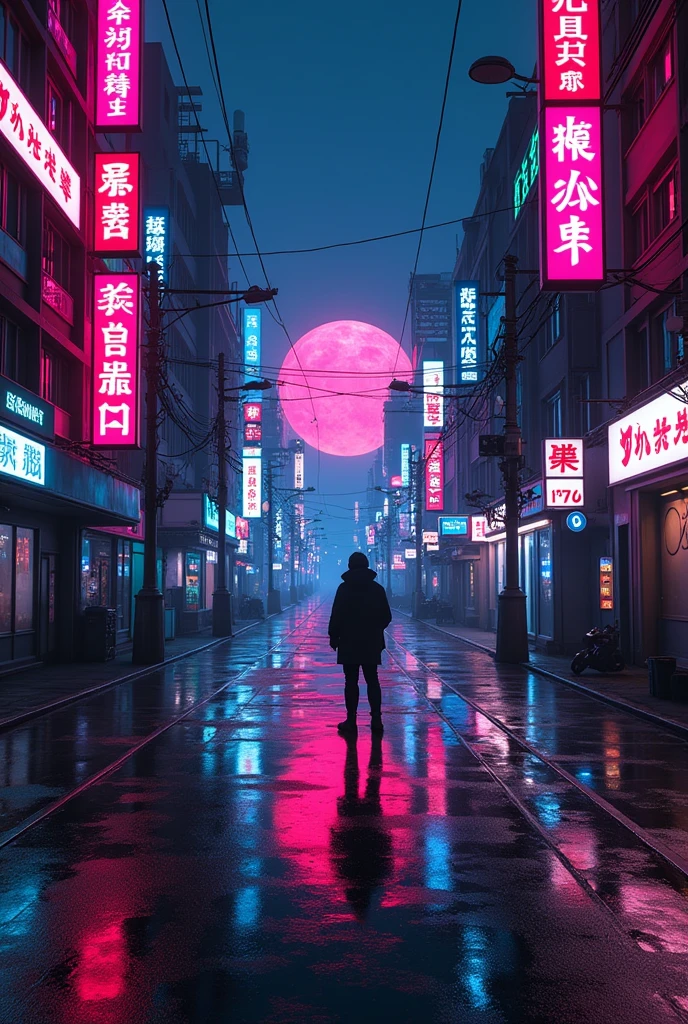 tokyo cyber punk anime style channel banner
