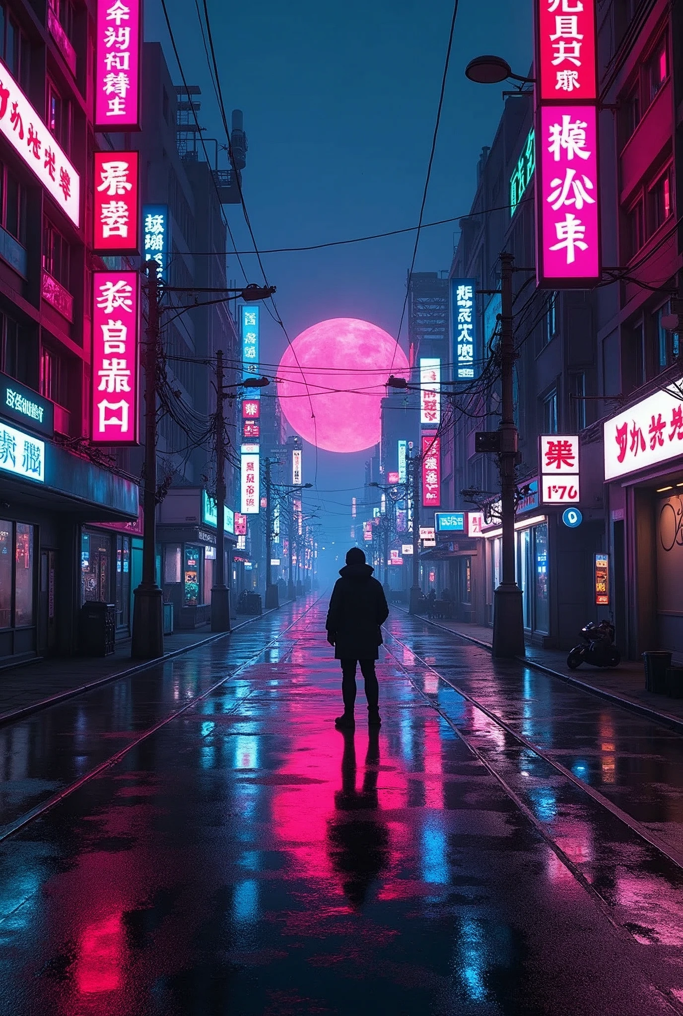 tokyo cyber punk anime style channel banner