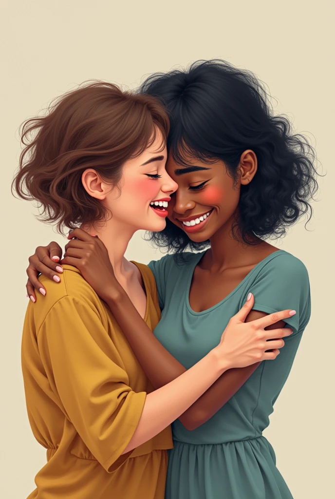 Happy person and sad person