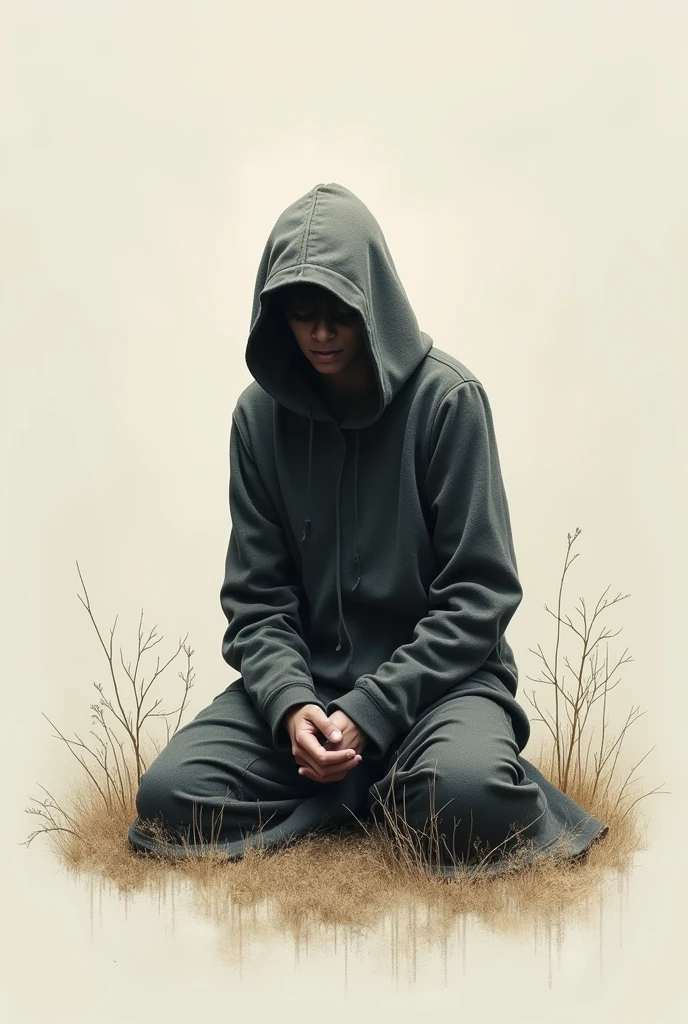 Drawing depicting an antisocial person