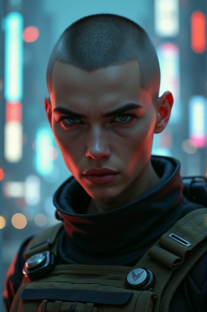 I am with buzz cut