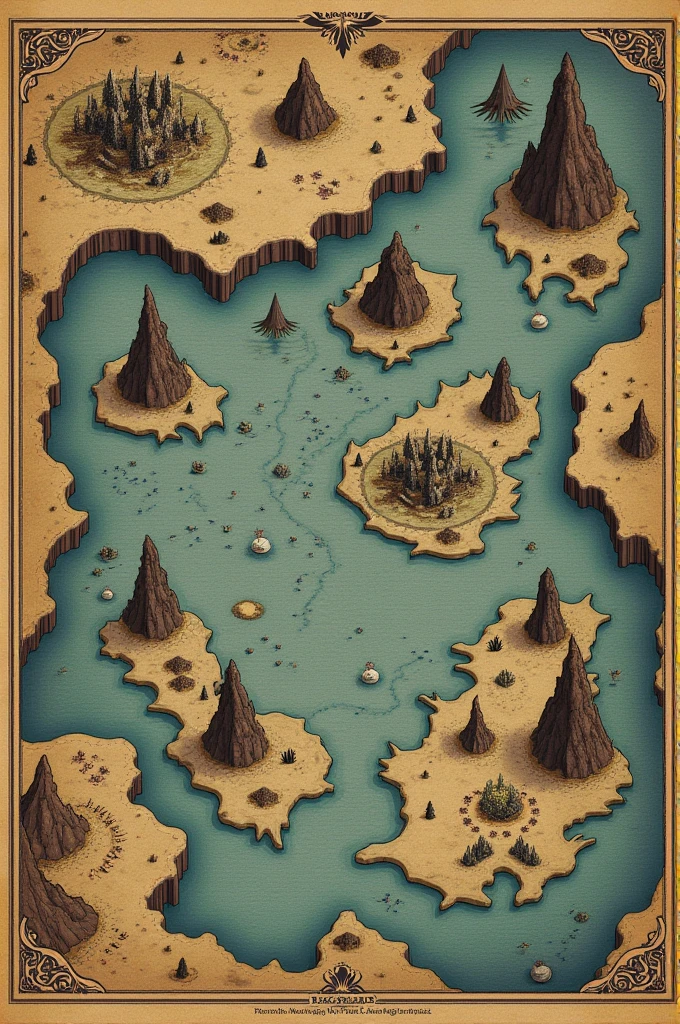 Draw a fictitious map with the location "no<Places"