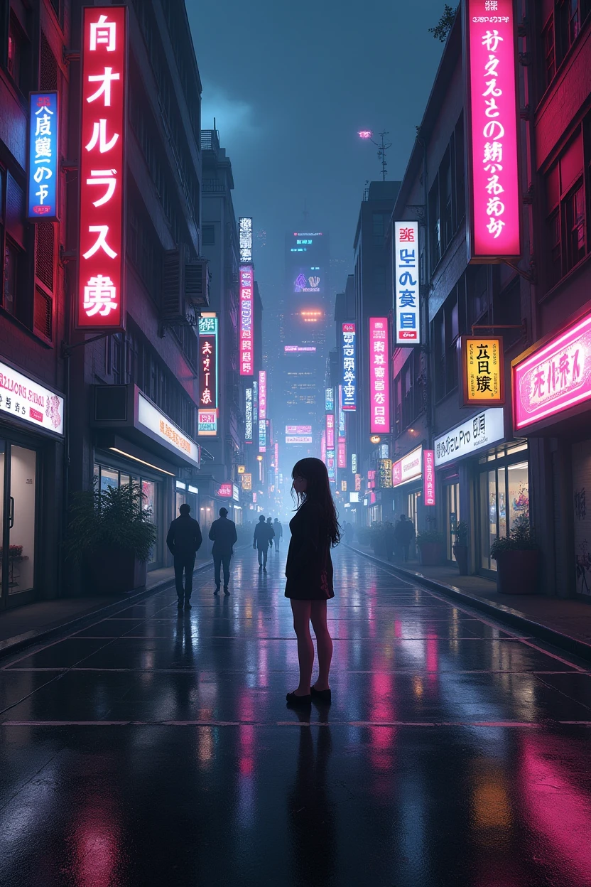 tokyo cyber punk anime style channel banner