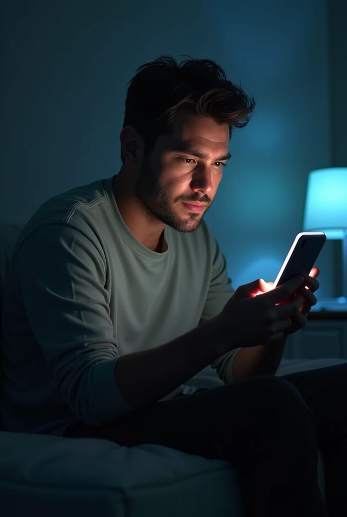 A man seeing phone