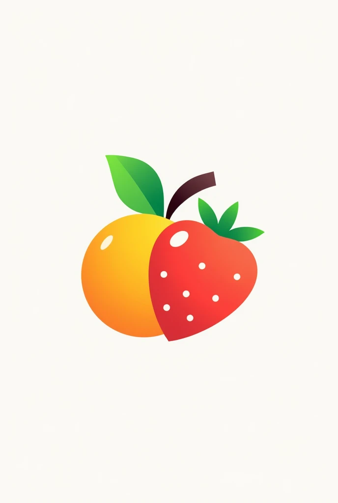 Create an eye-catching logo for an app called SCANFOOD that features fruits