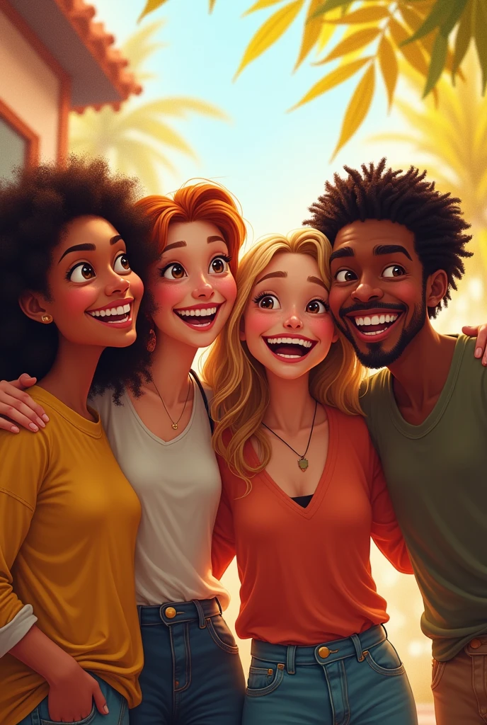 Smiling friends 