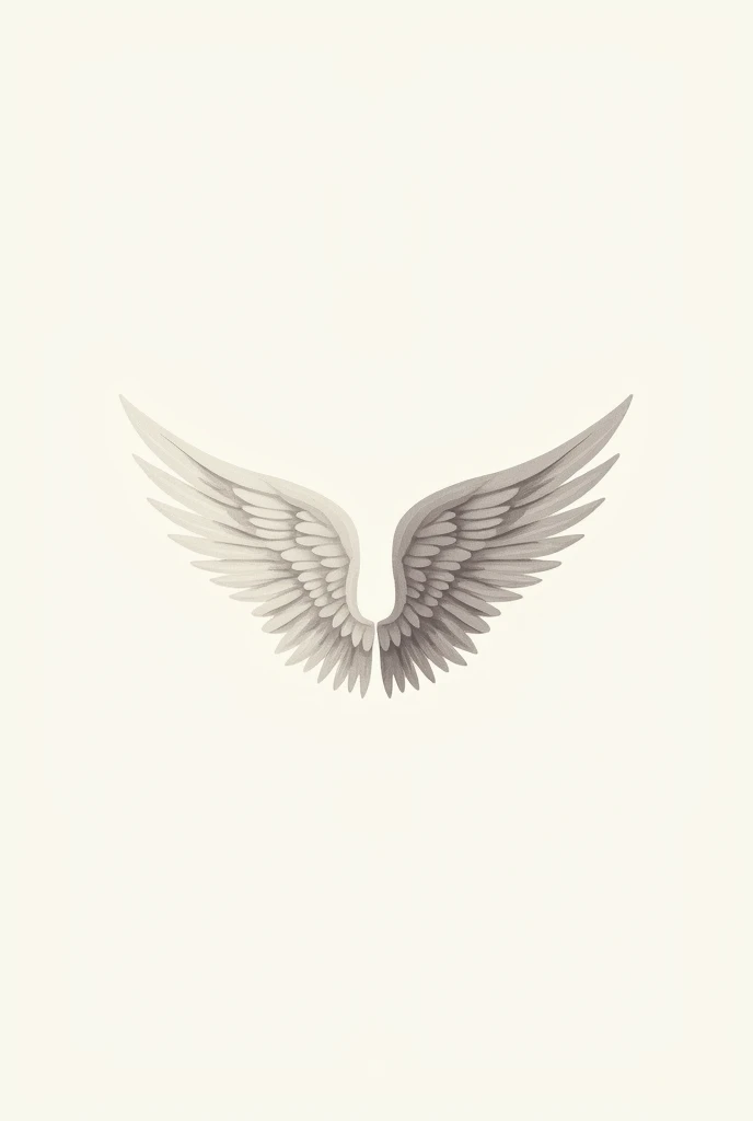A shutter (photographic lens) with an angel wing. Let it be minimalist like for a logo