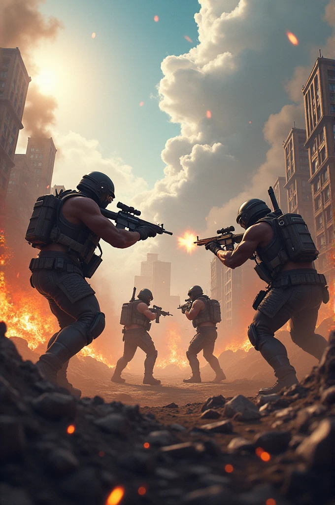4 players battle royal war