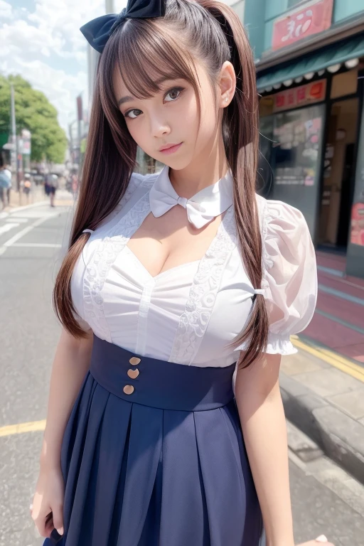 (masterpiece,best quality:1.4),(8k,raw photo,photo realistic:1.2),UHD, ,(shiny skin:1.4),detailed skin,detailed face,detailed eyes,(beautiful sparkling eyes:1.2),Symmetrical eyes,Detailed ear,1girl,natural make-up,(((Japanese idol))),((beautiful Japanese)),(face of the Golden Ratio),Detailed Background,Bea((utiful shiny hair,Twintails)),,(((cute ))),((Average teen breasts)),,upper body,(Detailed Lolita maid,Teen,,Professional Lighting,,(Very detailed ,Uniforms design,online shopping,LUMINE® Market,),((cute student)),cute Instagram Style,,Dynamic angle,(Detailed Akihabara Maid Cafes,Great location),sakuragun,