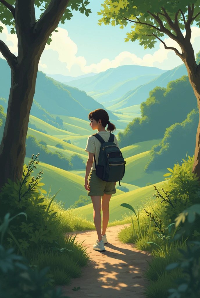 Lofi travelling girl