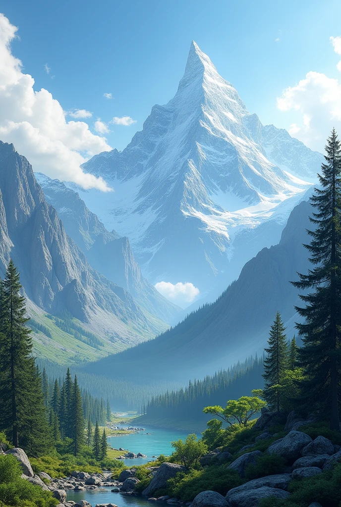 wide angle Mountain View 