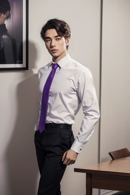 purple necktie