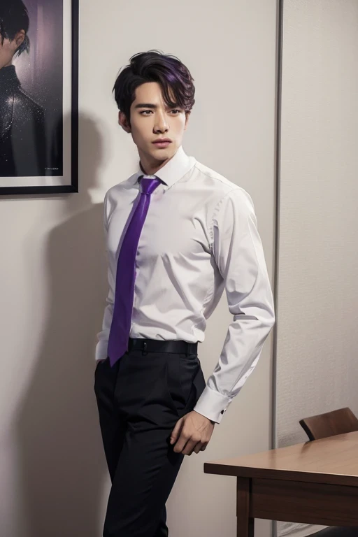 purple necktie