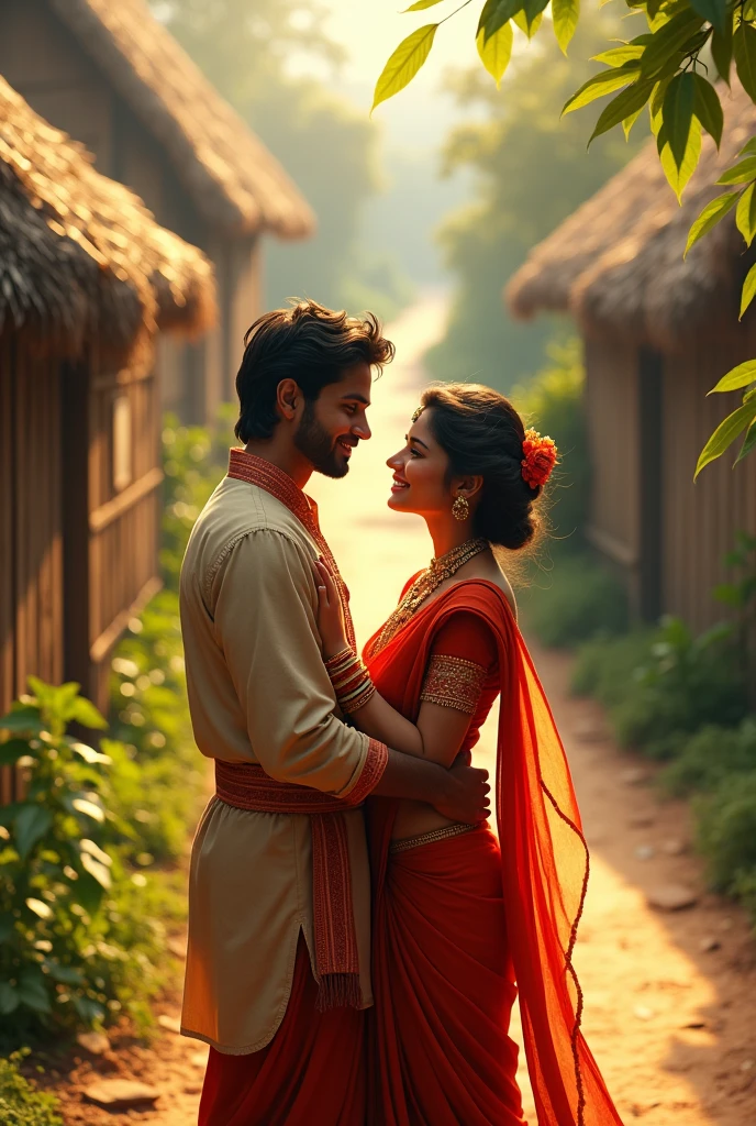 Indian Village young lovers