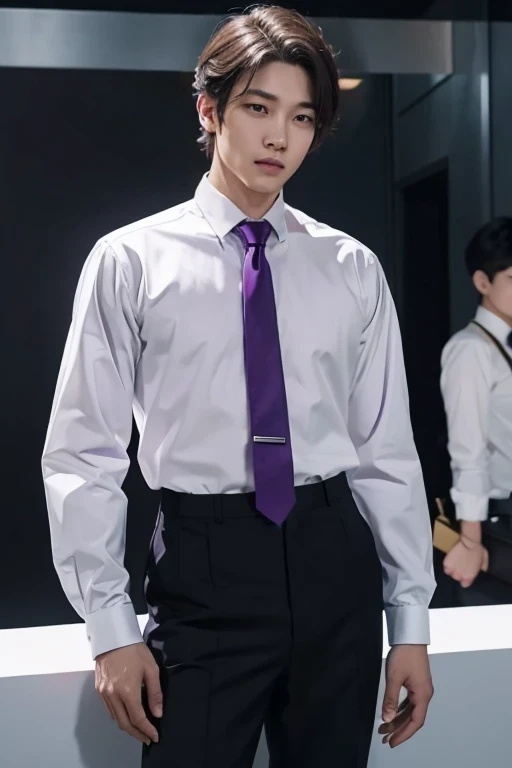 purple necktie