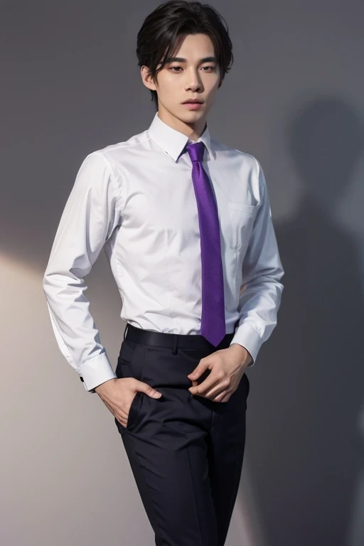 purple necktie