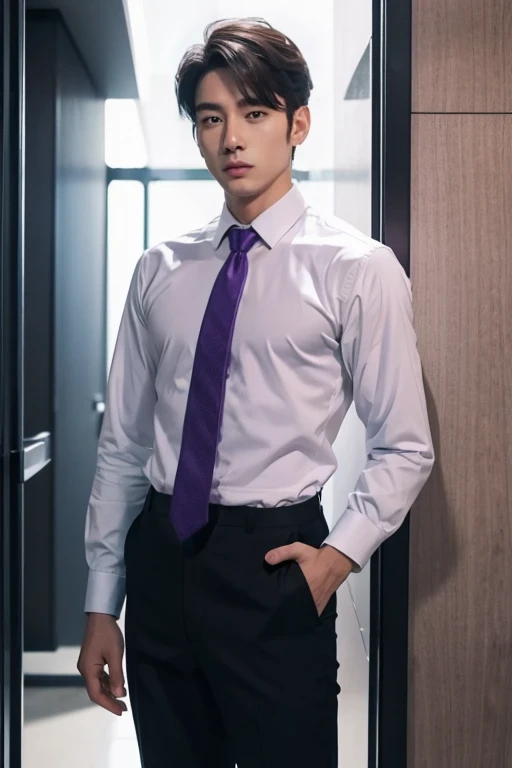 purple necktie