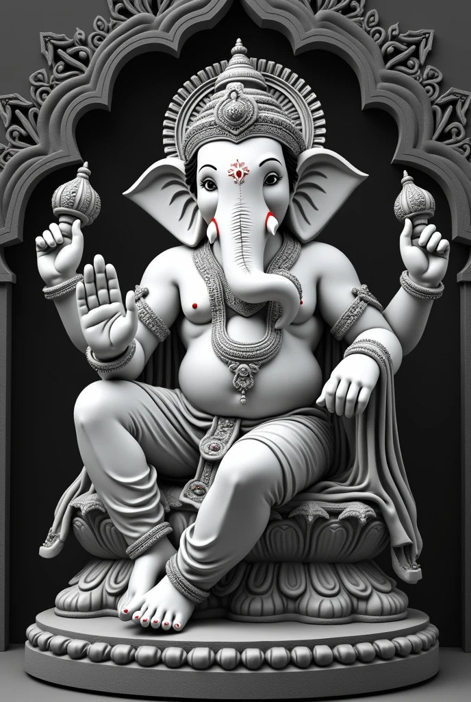 GANESHA modern Commendable white black man