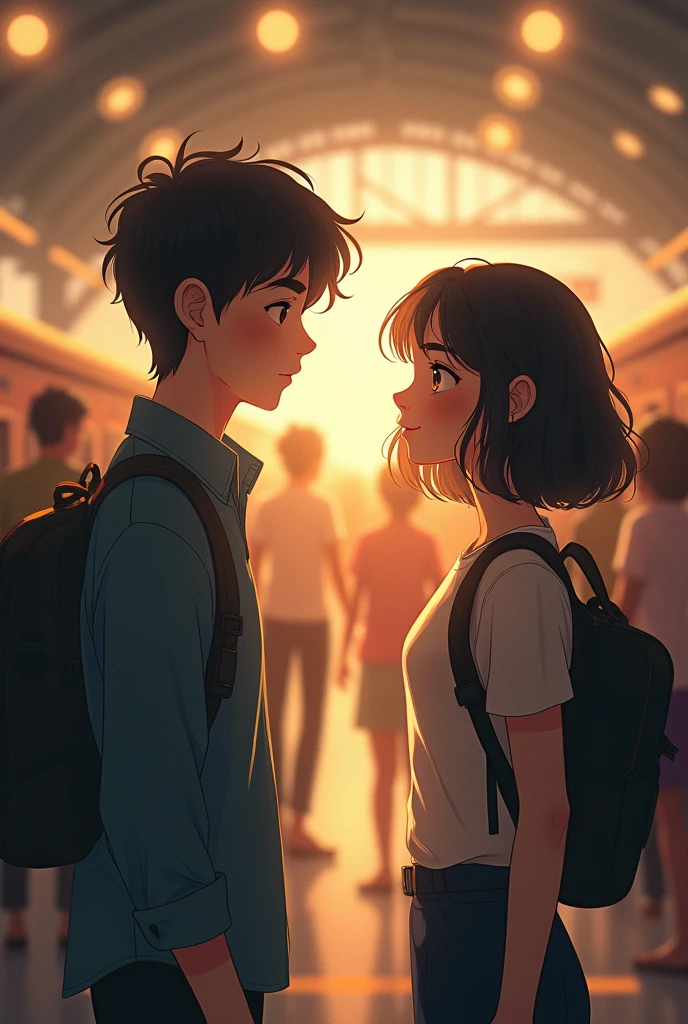 25 age boy and college girl Love speaking in railway station