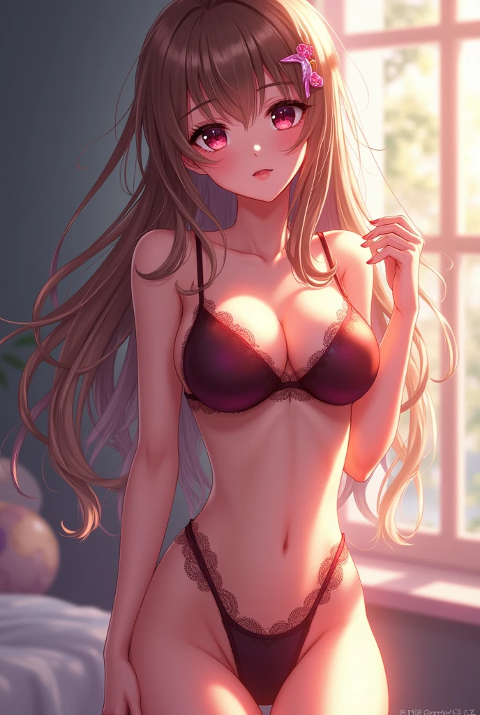 A sexy anime girl