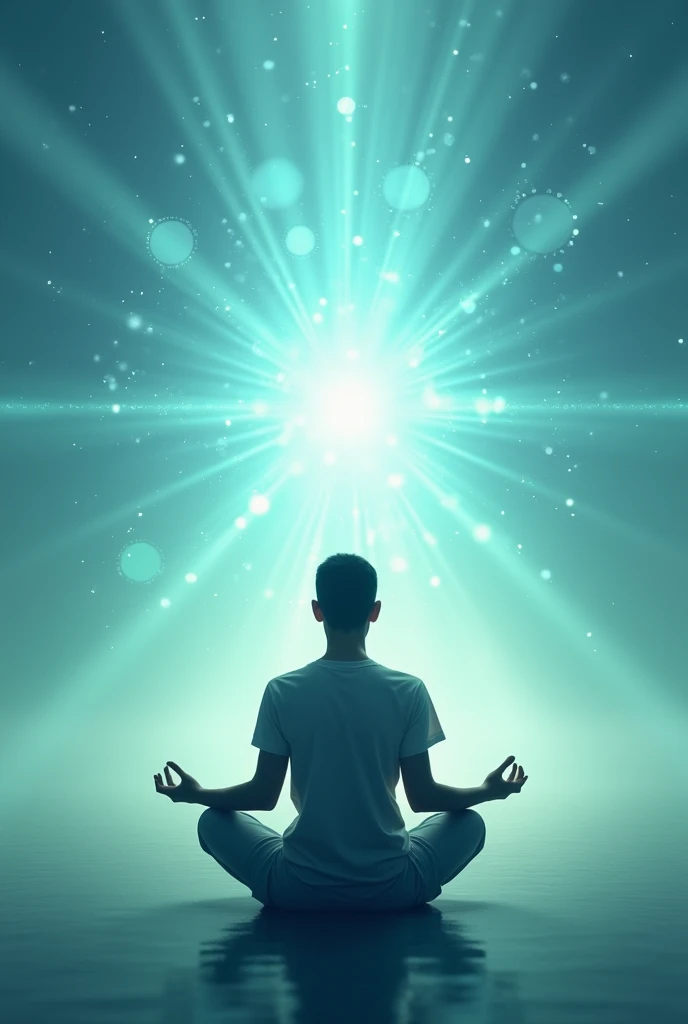Create a vibrant and eye-catching thumbnail featuring a serene background with soft, calming colors like blues and greens. Place a person sitting in a meditative pose at the center, with a soft glow around them to signify calmness and focus. Overlay bold, attention-grabbing text that says "Instant Focus" at the top, and "Calm Your Mind" at the bottom, using contrasting colors like white and yellow. Include subtle visual elements like a clock or a brain icon to emphasize the quick and mental clarity aspects. Make sure the overall design is clean, yet powerful, to attract viewers' attention immediately.
