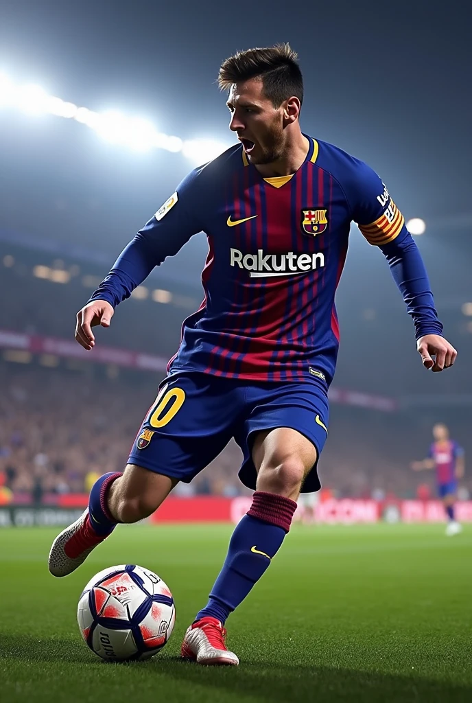Video game cover for the game FC 25 with Messi in it