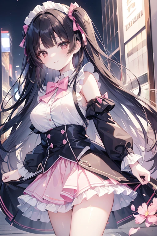 best quality, super fine, 16k, extremely detailed, delicate and dynamic, cute woman, baby face,black hair, pink eyes, A detailed eye, source_anime, high detail, hair ornament, small breasts,(straight hair), (twintail), (ong hair),smile、Young features, looking at viewer, (white background:1.3),long-sleeve,fluffy sleeves, fluffy hair、Elementary school girls, Put your hand on your face, hair clips、Black Stockings,standing, underwear,(Mixed wrestling:1.3),teenage girl、belly button、skirt、cute、beautiful illustrations, highest quality, pretty girl,beautiful girl、clear face、 half girl、pastel colour ,blonde、black hair、smile、blush、にこやかなsmile、thighs、(two girls:1.1)、perfect hands、five fingereet、(Two girls are attacking us:1.1), maid dress