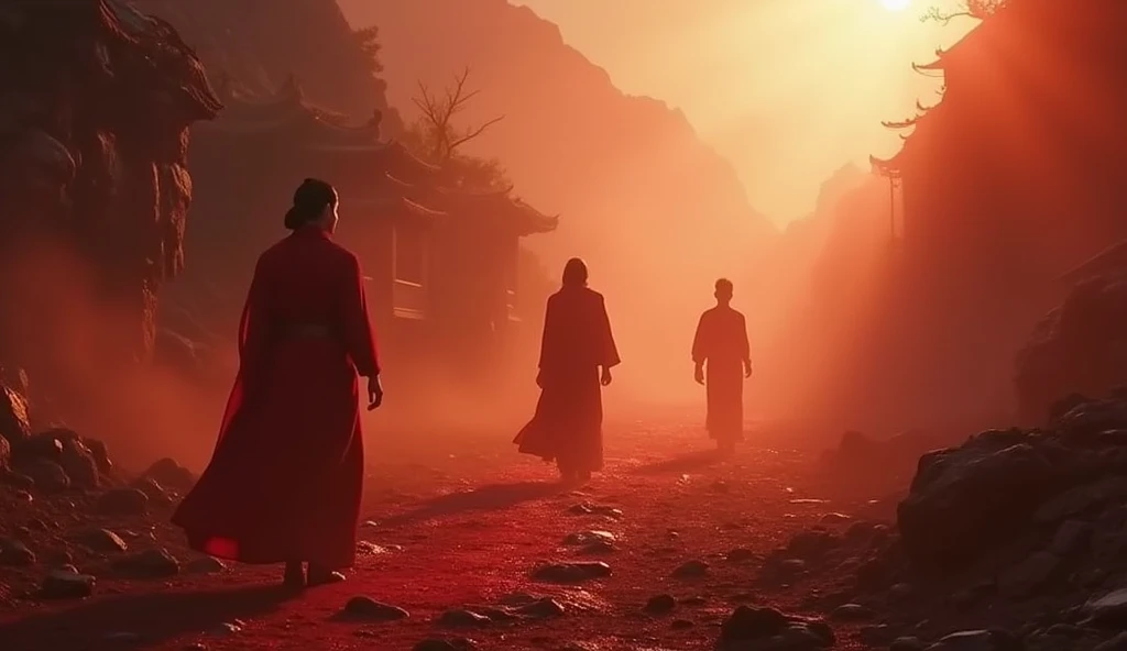I haven&#39;t seen blood and grief for years，Forgetting life and death in the dust,Chinese style，(Movie storyboard),(8K Ultra HD),(Photographic quality)
