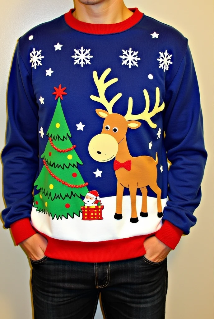Christmas sweatshirt,Elk,Bell,Bow,snowflake,Gift,Christmas tree,Santa Claus,Ribbon