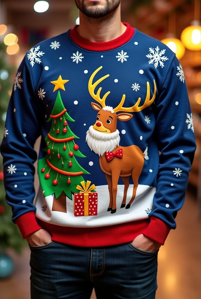 Christmas sweatshirt,Elk,Bell,Bow,snowflake,Gift,Christmas tree,Santa Claus,Lanterns