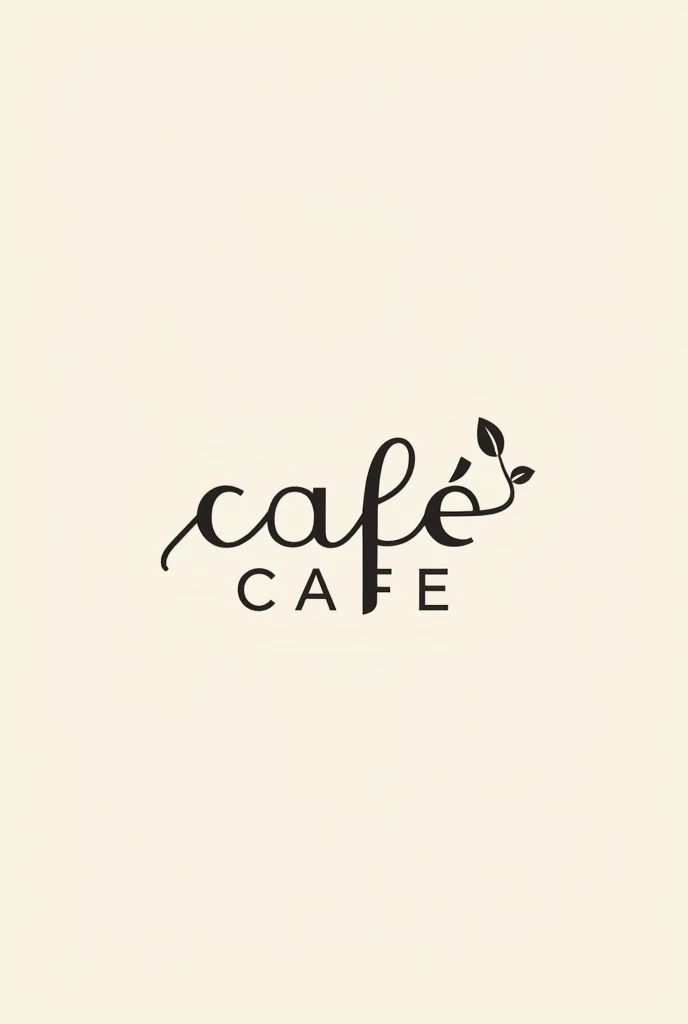 Modern logo easy to draw name amazing cafe
