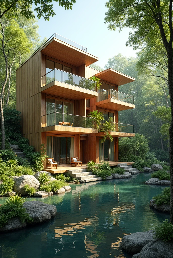 Condominium surrounded by nature, comfortable for living throughout the building