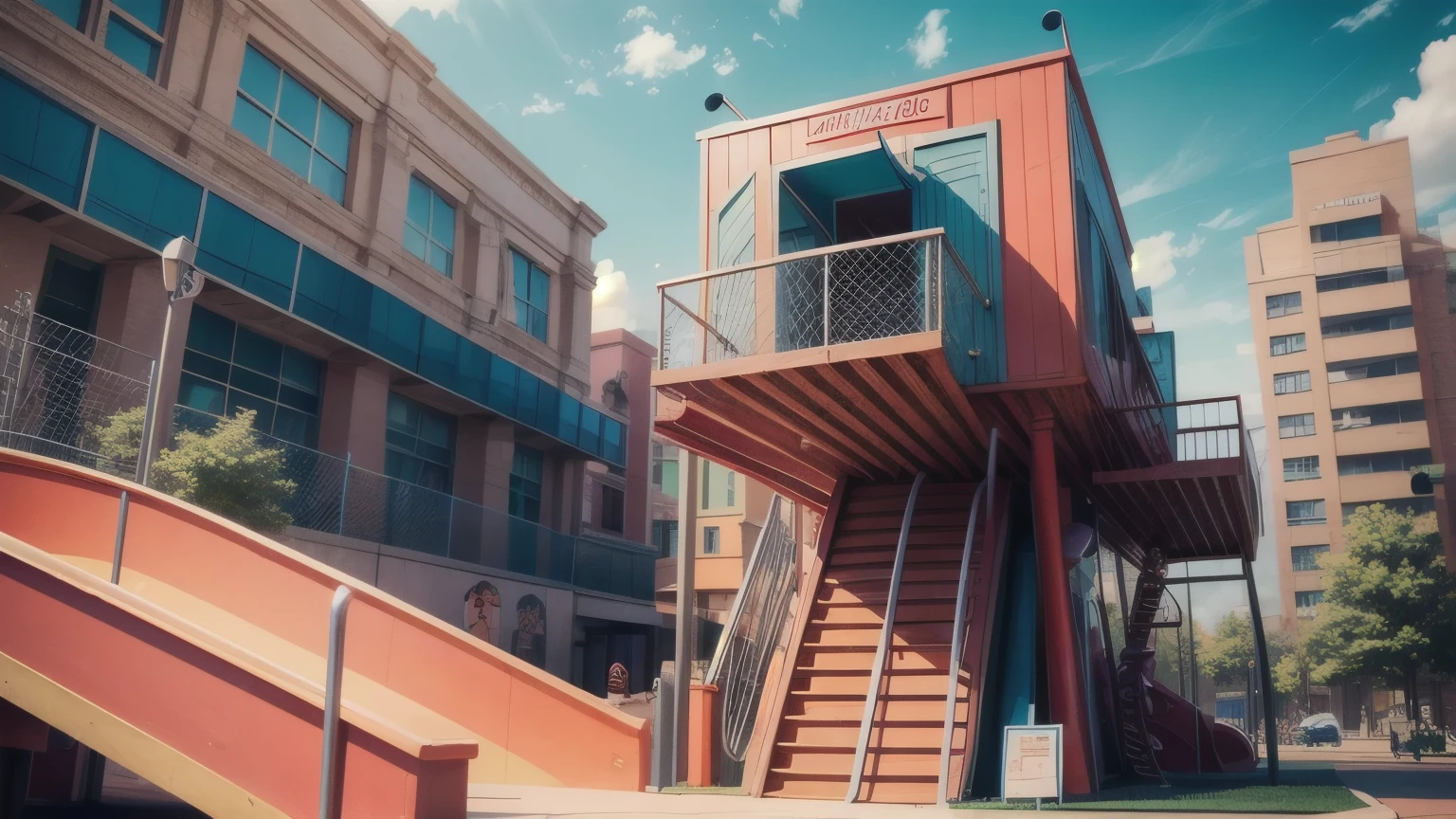 Cartoon playground