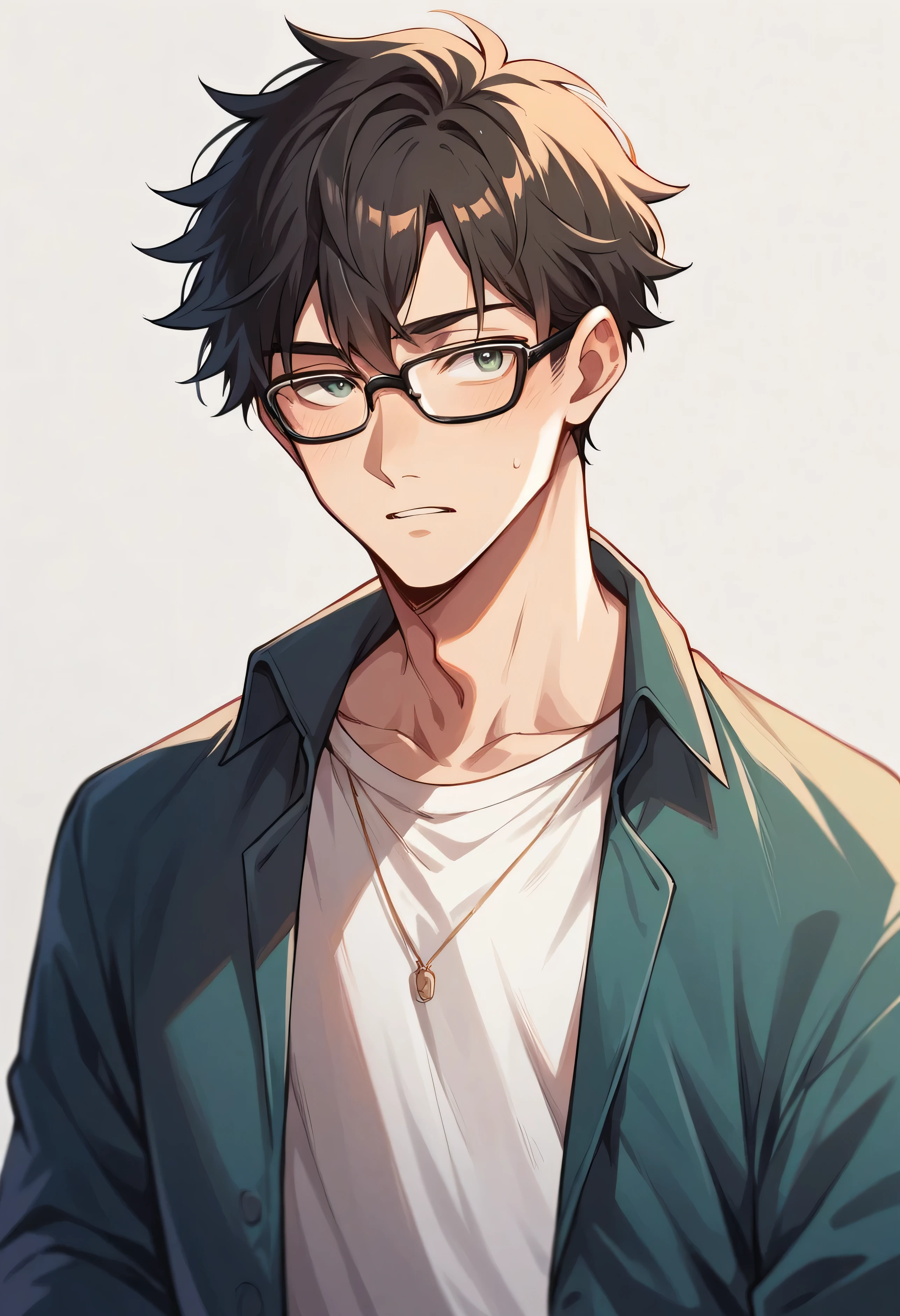 Anime boy with glasses 