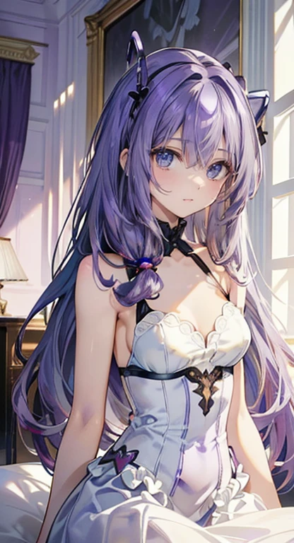 The bikini area is small,sexly,The body is thin,Small breasts,Age 25,Beautiful whole body style,Hatsune Miku,Sexy body,(masterpiece, Highest quality, Beautiful quality),(Hair color is light purple:2.0),Beautiful eyes drawn in detail,The body drawings are also in an illustration style.,4K,Best image quality, Full body shot,Great details,masterpiece,And soul, Ultra-high resolution,(An eye for detail), Best illustrations, Very condensed one girl,(Very delicate and cute face)，Beautiful Princess，（luxury,Small breasts）,A gorgeous dress with beautiful embellishments，Palace-like