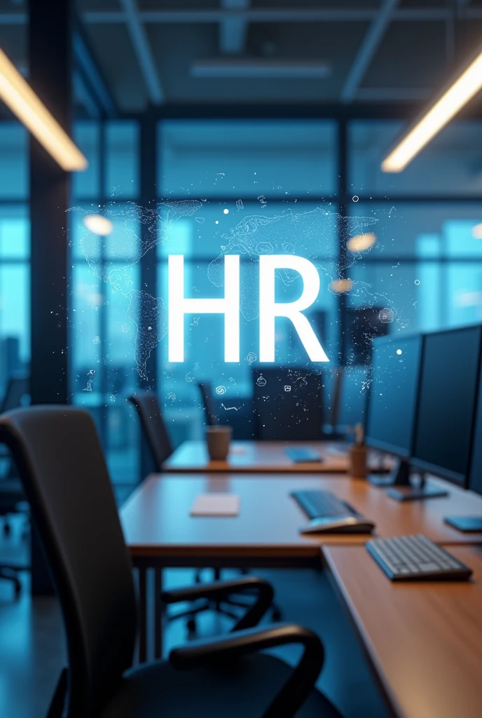 I want background photo of hr theme office and add my name mohamed nisar and hr professional 
