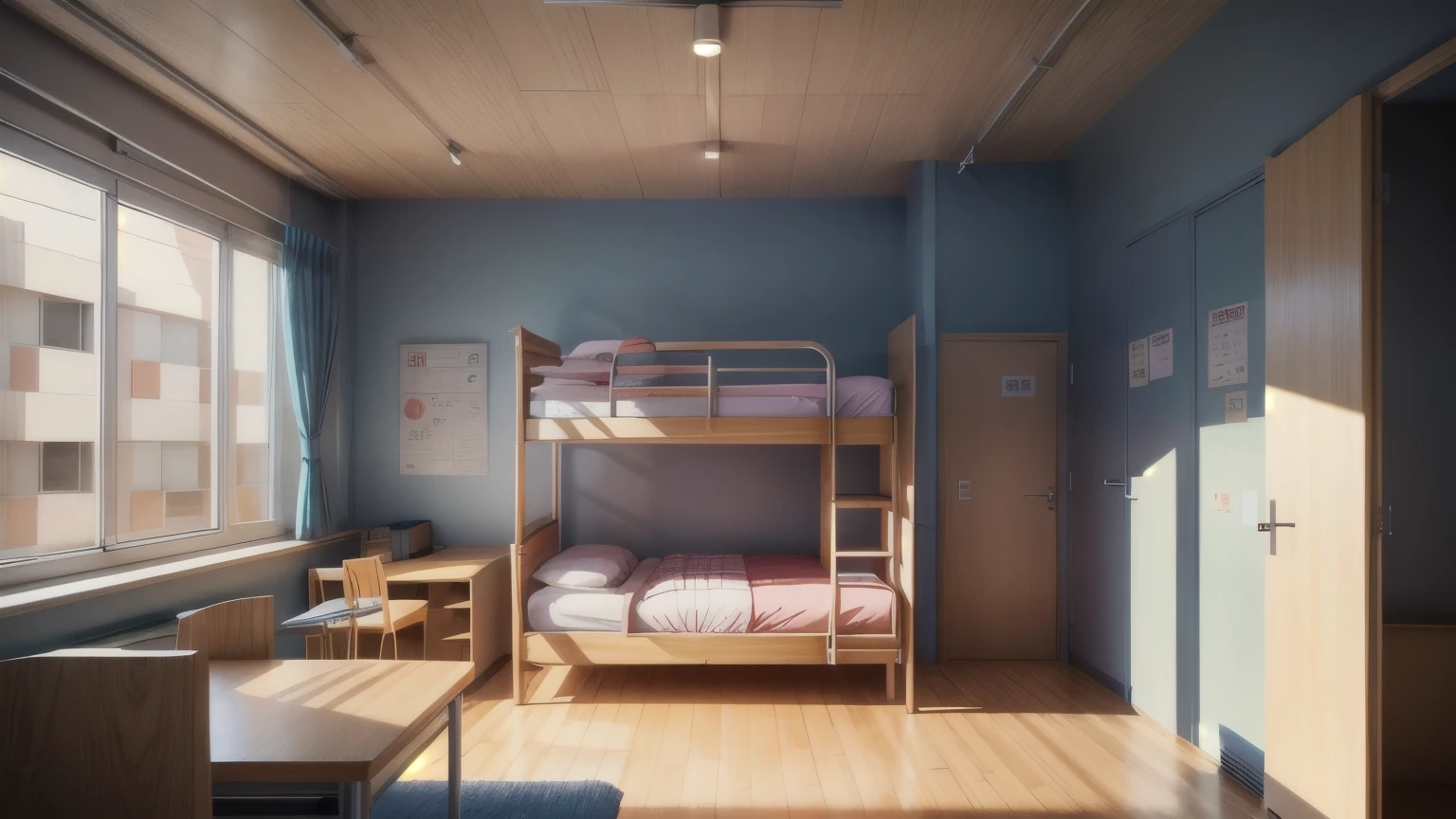Cartoon campus dormitory