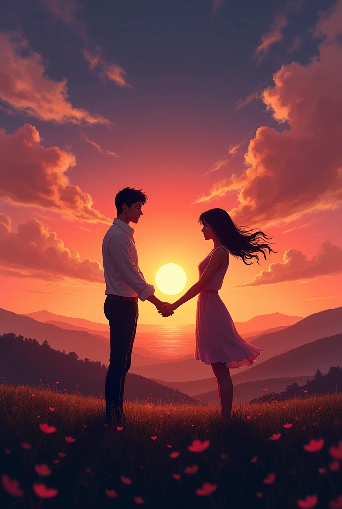 A wallpaper depicting long distance love 