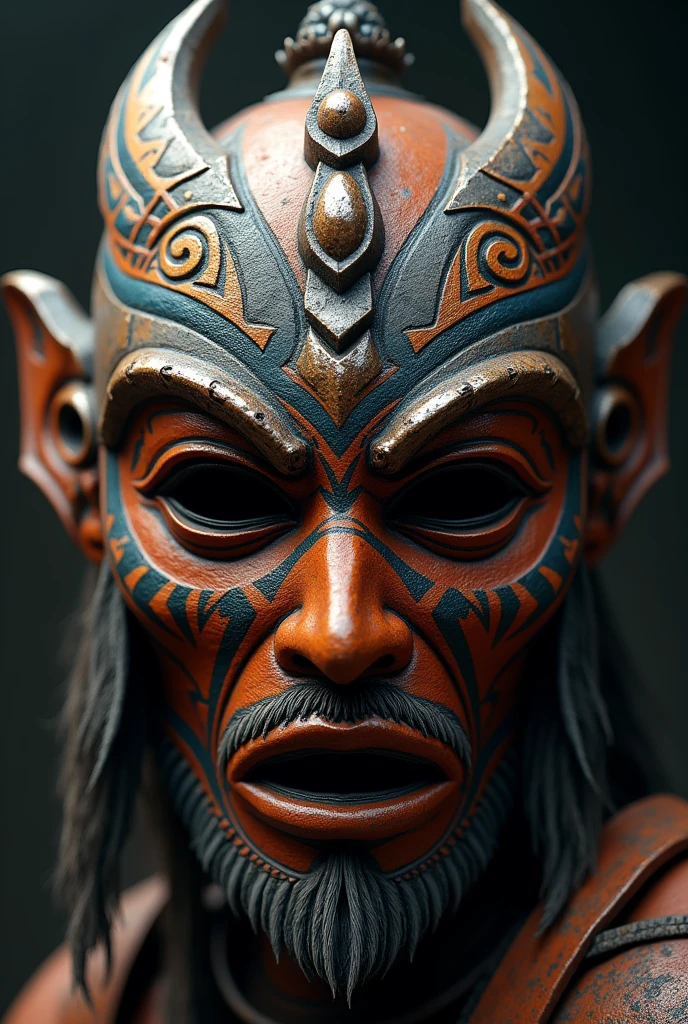 A mask of warrior culture
