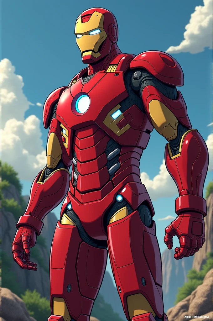 Ghibli-style Iron Man, Extremely detailed, UHD 4k