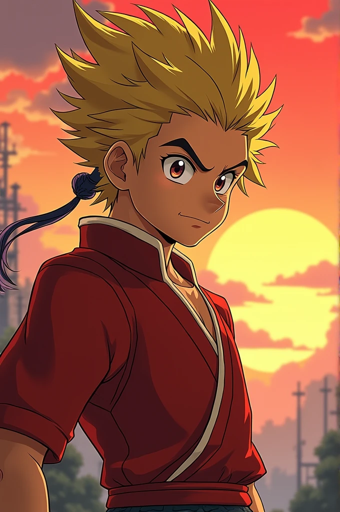 Sun Wukong in the style of anime Ghibli,Vegeta, Extremely detailed, UHD 4k