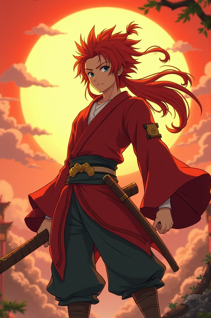 Sun Wukong in the style of anime Ghibli,Vegeta, Extremely detailed, UHD 4k