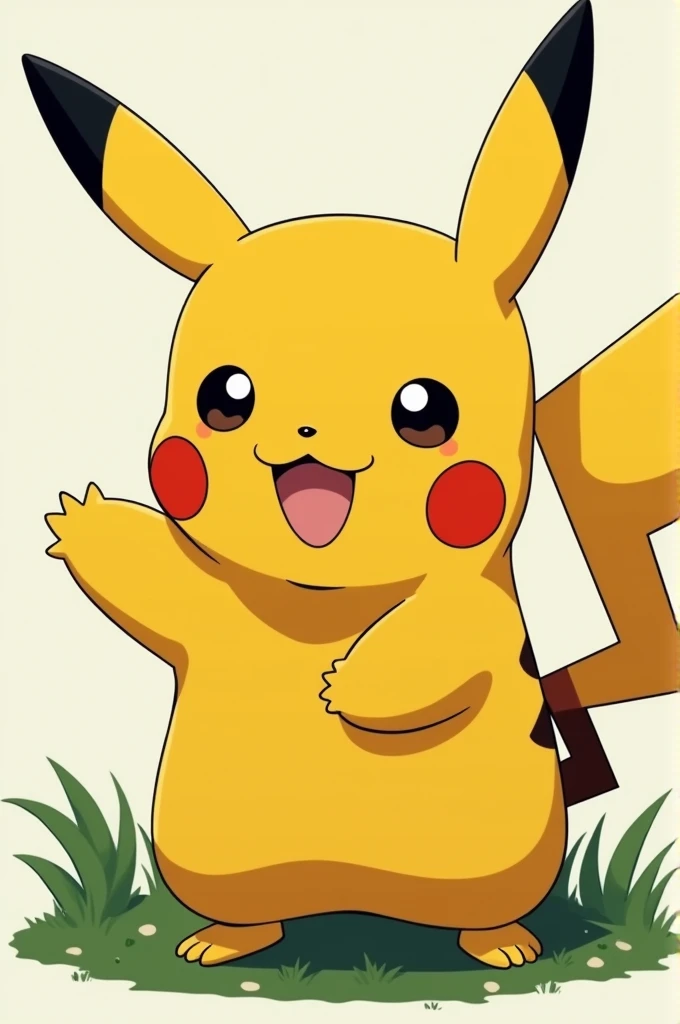 Pikachu in the style of anime Ghibli, Extremely detailed, UHD 4k