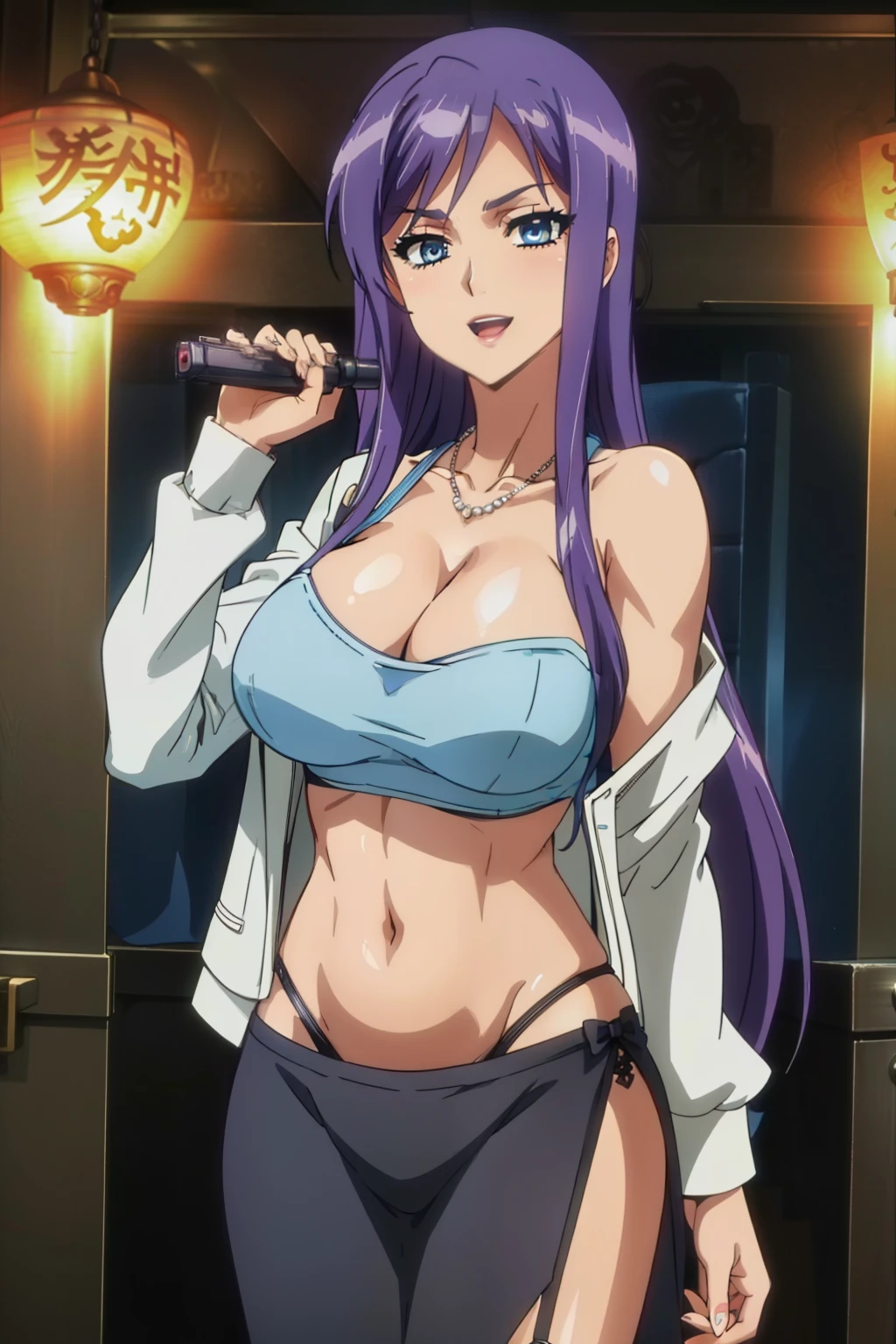 jewelry,gem, necklace,
blue eyes, purple hair,long hair,Bangs,
long hair, lipstick, smile, Hot girl, baddie, staring, glaring, bad attitude, mean girl, dare, angry, hate, crazy, smoking, sensual, attractive, masterpiece, best quality, highly detailed,breasts,skirt,cleavage,long hair,skirt
suit,suit,formal,jewelry,necklace,micro pencil skirt,jacket,smile,makeup,looking at viewer,business suit,
lipstick,office lady,mature female,micro miniskirt,indoor,office,office lady ,smile, open mouth,, holding a gun, evil expression, exposed belly, exposed navel, exposed midriff, exposed
lower belly , holding pistol