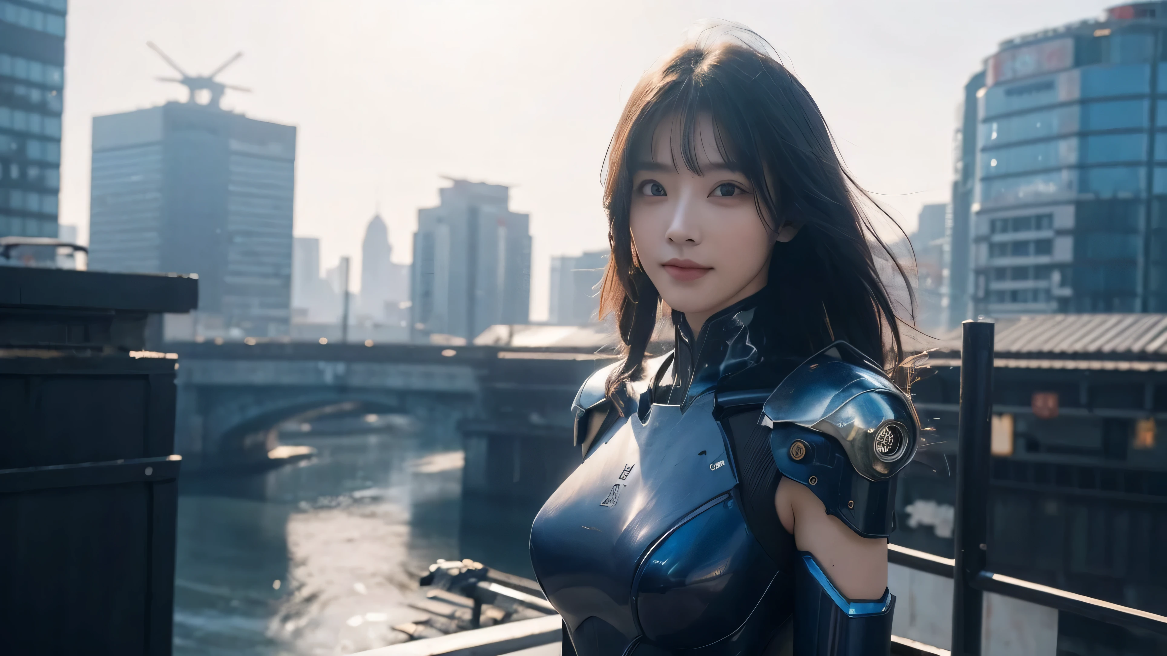 masterpiece,(best quality),Very detailed,Extremely detailed,1 Girl,(Mechanicalwing:Kanekoen,Glowing eyes:blue,Kanekoenrarmor:1.2,Long ears:0.8),(Cyberpunk City:1.5,arms:Energy Blade),(Fantasy Landscape:1.2,Natural Lighting:1.5,Confident expression),(panoramic:1.2),Mecha, Smile,angle,Angel, wing,Kaneko,Raw,close up