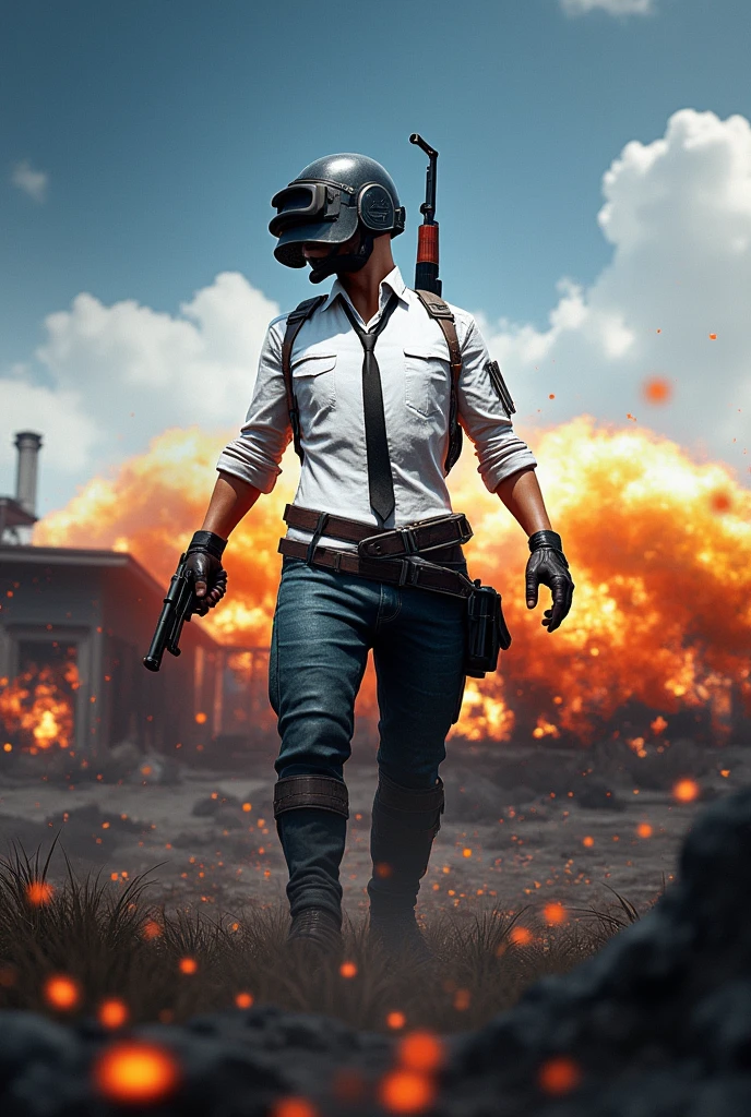 Pubg gameplay with F4REST GAMING on background