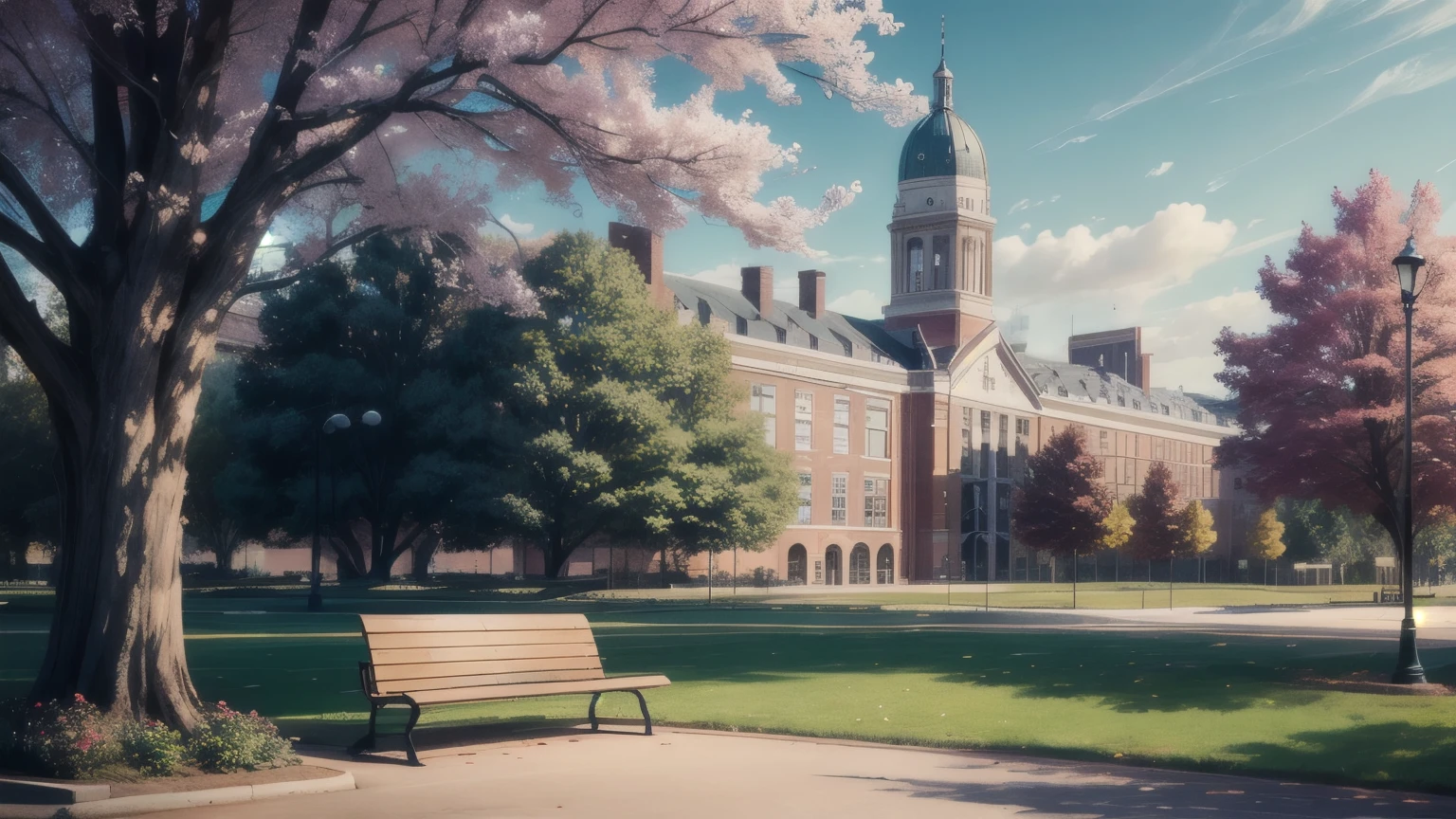 Campus bench