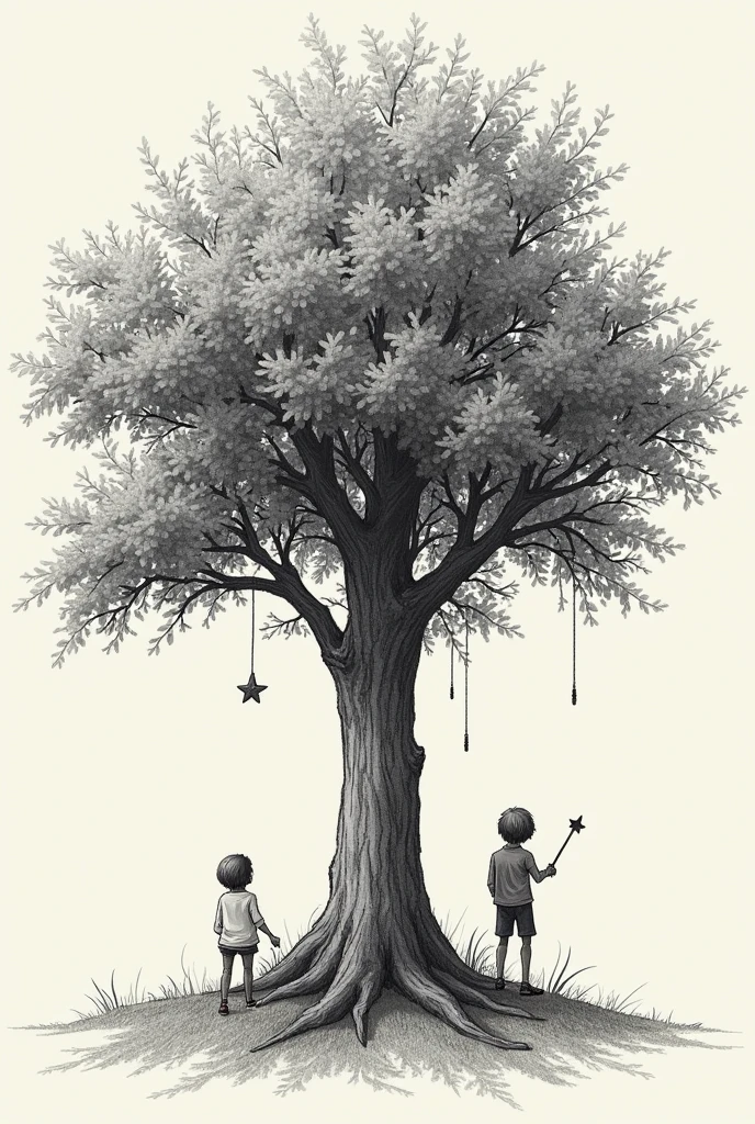 drawing of games on a tree