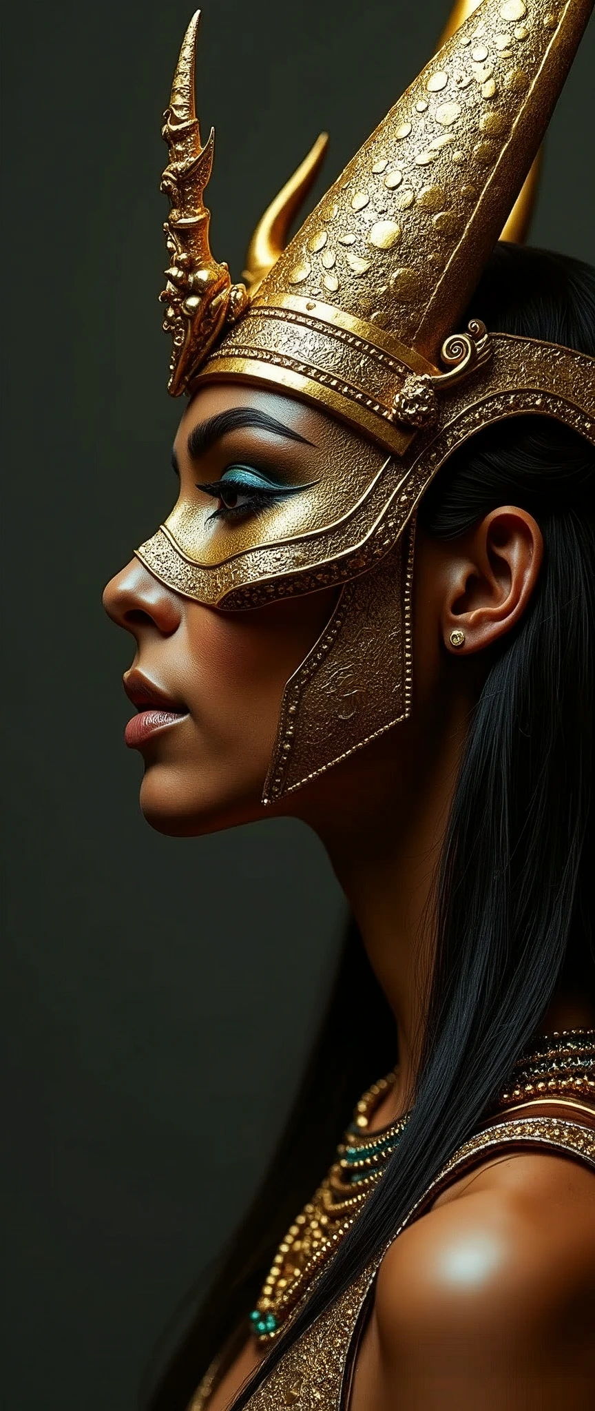 (masterpiece:1.2, Highest quality,Highest quality,Super detailed),8k,Wallpaper Female Anubis God,(detailedな顔,Beautiful Face,Beautiful Skin,Dark Skin,Beautiful Hair),(functional),(Revealing clothing),(Shining Jewelry),(Shiny costumes),(Offer congratulations:1.6),(Masks to commemorate the dead:1.6)(hand,detailed,perfection,perfectionion,hand),(((Detailed hand,Beautiful female hand)))