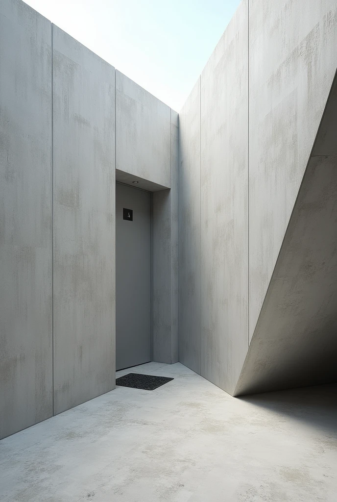 Sola4 water heater panel concealed in slanting slab